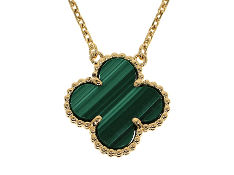 VAN CLEEF&ARPELS ヴァンクリーフ＆アーペル ネックレス ヴィンテージアルハンブラ マラカイト 750YG VCARO9VA00