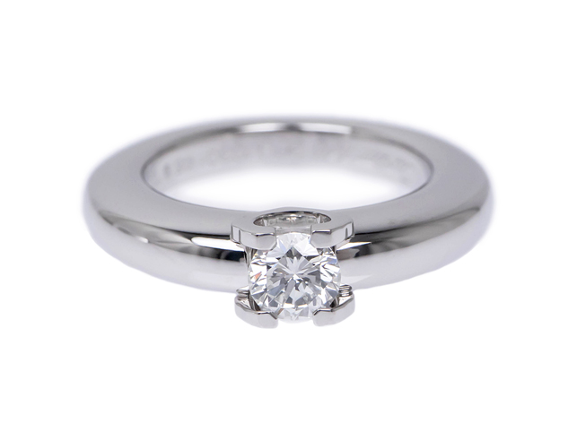 CARTIER カルティエ Cドゥ ソリテール リング 750WG ダイヤモンド