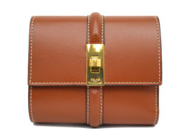 セリーヌ セーズ スモール トリフォールドウォレット 16 サテンドカーフスキン タン 10F523CQ7.04LU