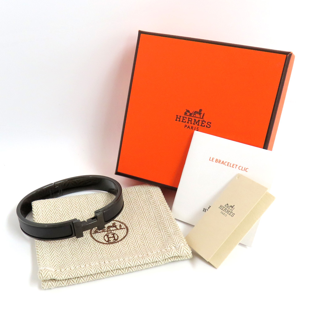 エルメス クリッククラックPM ソーブラック バングル