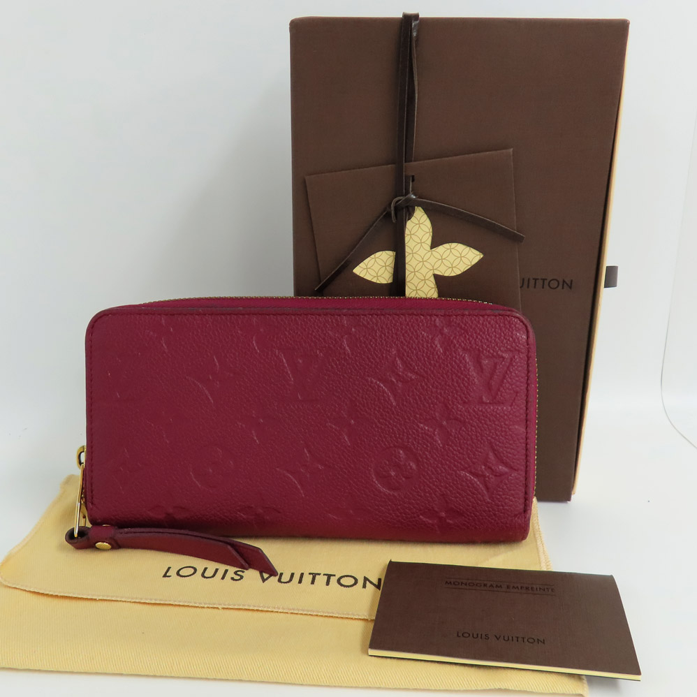 ルイヴィトン ジッピー・ウォレット M60549 モノグラム・アンプラント オロール パープル系 ゴールド金具