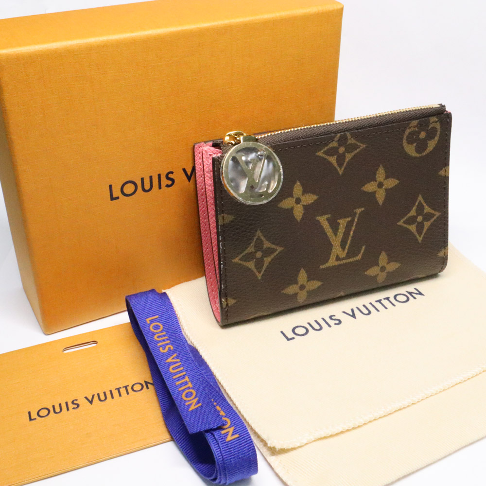 ルイヴィトン モノグラム ポルトフォイユ リサ M25692 ウジェニーピンク レディースウォレット