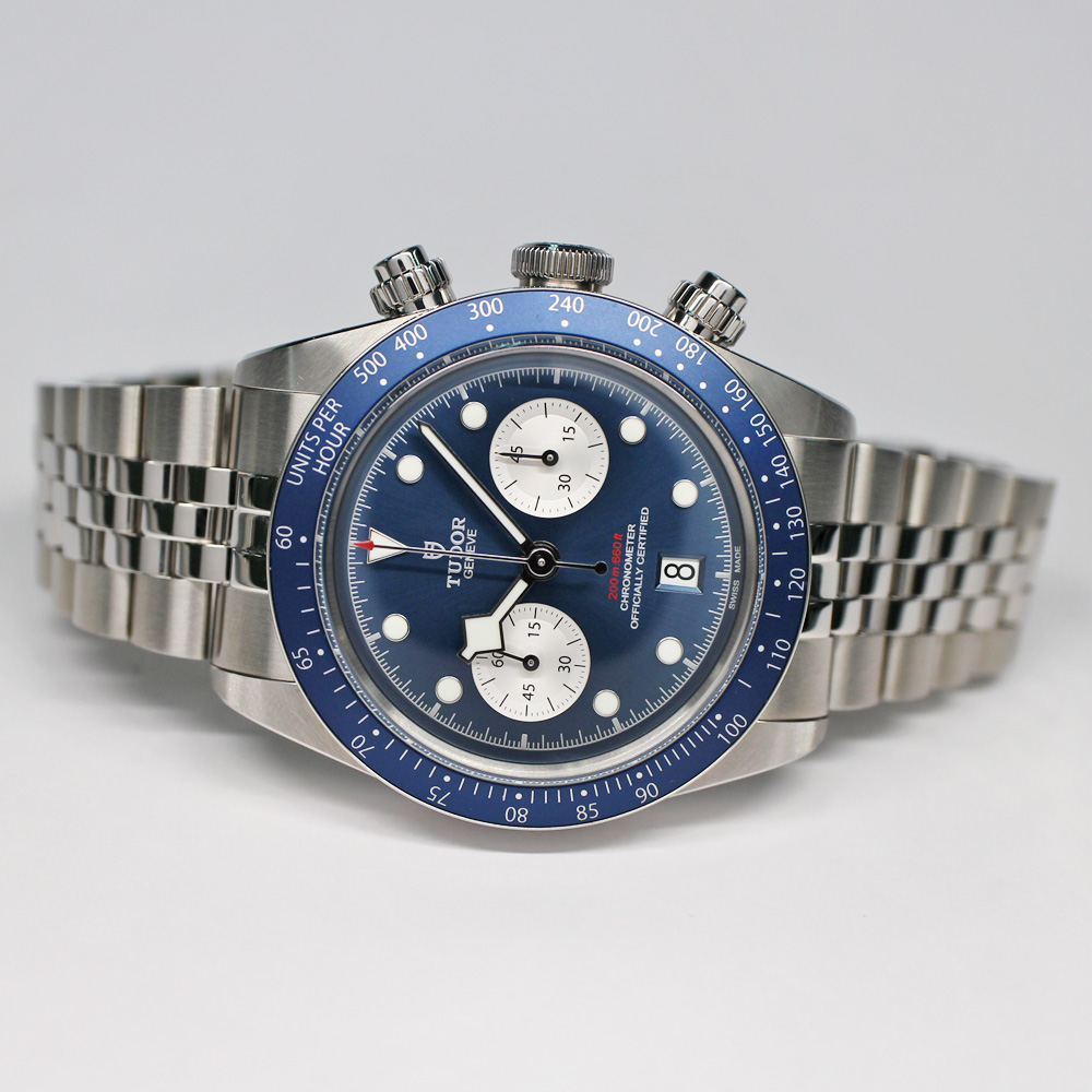 チューダー ブラックベイ クロノ 79360B ブルー SS メンズ 自動巻き 保証書付き 2024年 ブティック限定