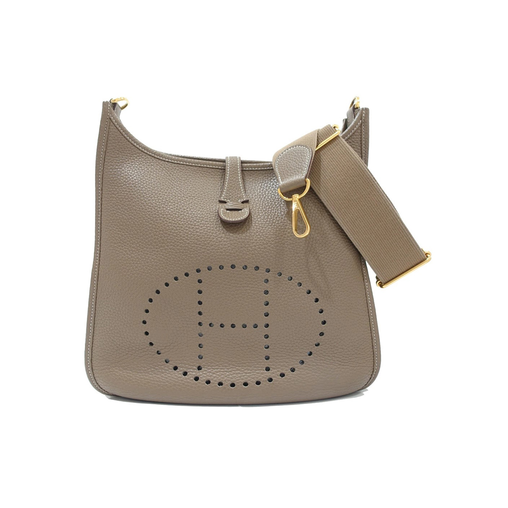 エルメス HERMES エブリン3PM エトゥープ D刻印 ゴールド金具 トリヨンクレマンス