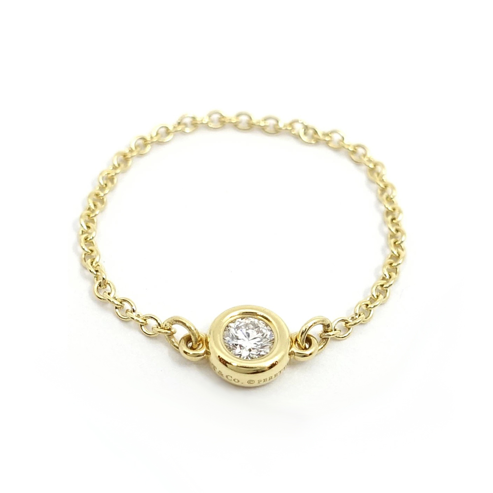 ティファニー TIFFANY バイザヤード リング ダイヤモンド 750YG