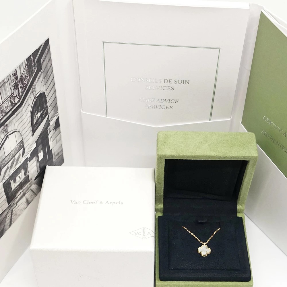 ヴァンクリーフ&アーペル VAN CLEEF&ARPELS スウィート アルハンブラ ピアス マザーオブパール 750YG VCARF69100