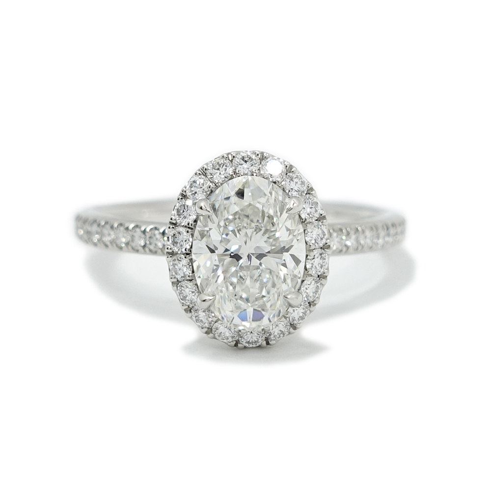 ハリーウィンストン HARRY WINSTON オーバル シェイプ マイクロパヴェ リング Pt950 D1.02ct RGDPOV010MIC