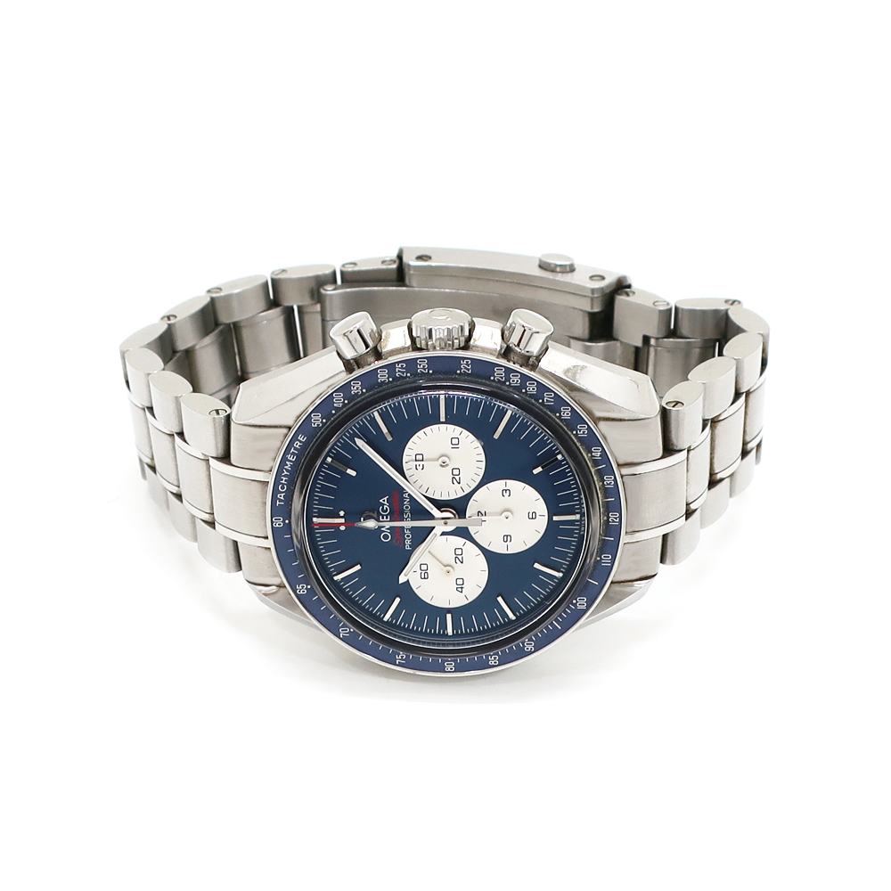オメガ スピードマスター プロフェッショナル 522.30.42.30.03.001 東京2020 ブルー 手巻 ステンレス メンズ