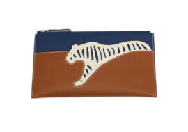 HERMES エルメス ルールー タイガー ポーチ ブルーインディゴ クレ フォーフ Y刻印 エプソン バレニア