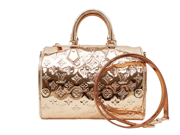 ルイヴィトン LV SKI スピーディバンドリエール25 ハンドバッグ モノグラム M26497 RFID ピンクゴールド