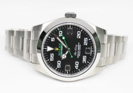 ロレックス エアキング 116900 ランダム ブラック SS 自動巻き メンズ 保証書付き 2020年