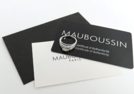 モーブッサン リング 指輪 チャンス オブ ラブ 750WG ホワイトゴールド ダイヤモンド 約10号 レディース