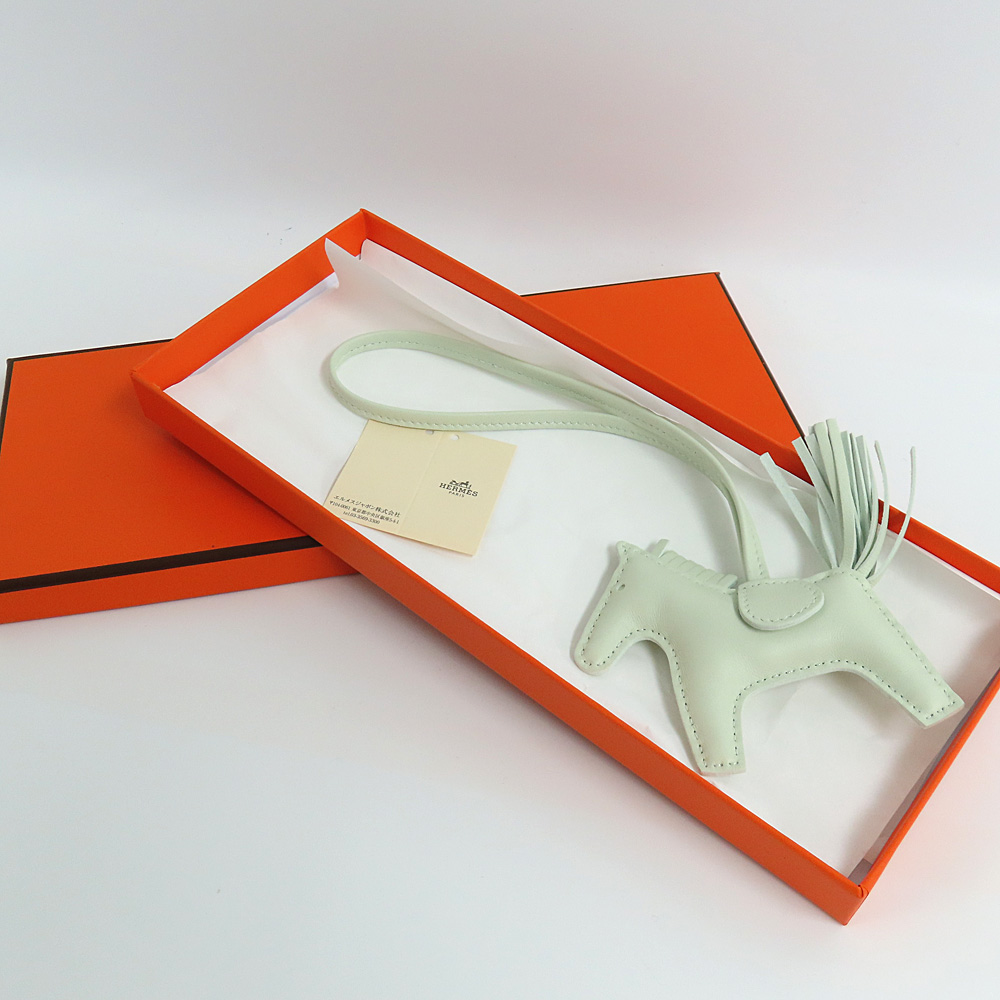 エルメス ロデオPM バッグチャーム ヴェールペパーミント W刻