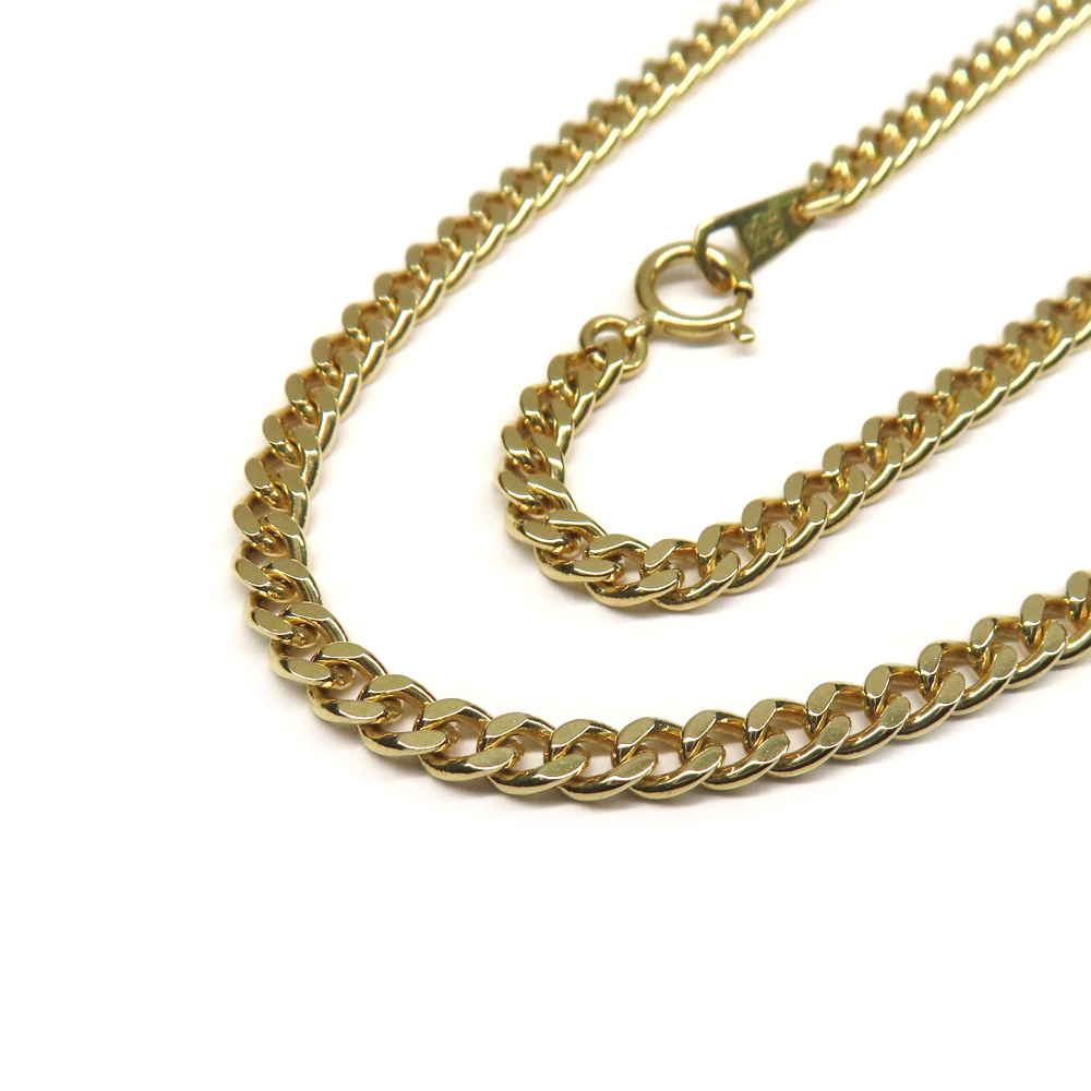 ネックレス 喜平 キヘイ 2面シングル K18YG 750 イエローゴールド 16g 44cm 造幣局刻印