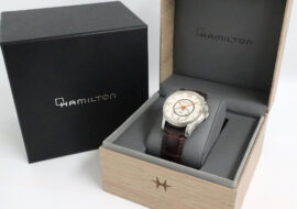 ハミルトン ジャズマスター スモールセコンド H325550 ホワイト SS レザー 自動巻