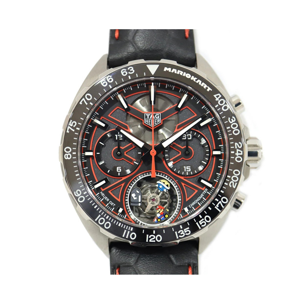 タグホイヤー TAG HEUER フォーミュラ1 クロノグラフ トゥールビヨン マリオカート リミテッド CAZ5080.FC6517 自動巻き チタン