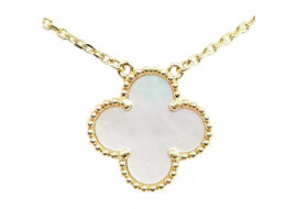 ヴァンクリーフ&アーペル VAN CLEEF&ARPELS ヴィンテージ アルハンブラ ネックレス マザーオブパール 750YG VCARA45900