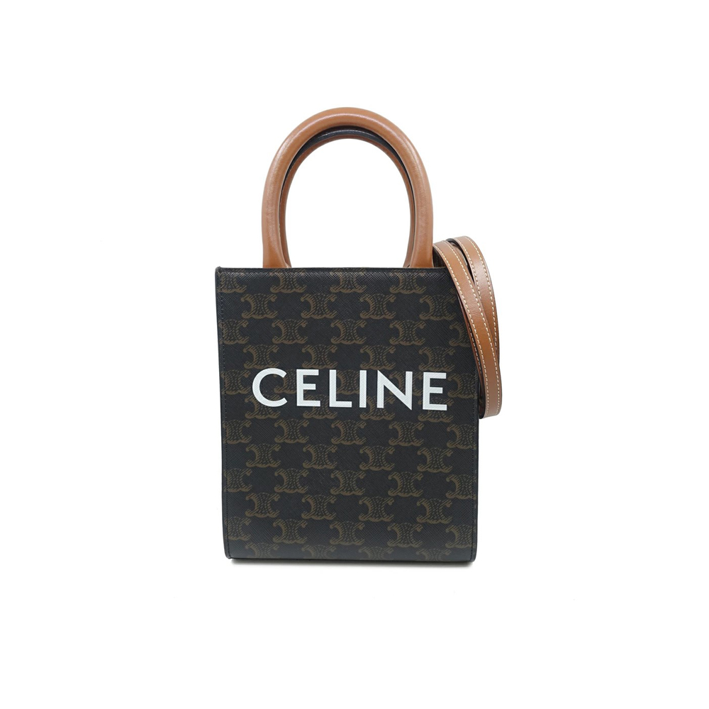 セリーヌ CELINE ミニ バーティカル カバ ハンド ショルダー バッグ 194372