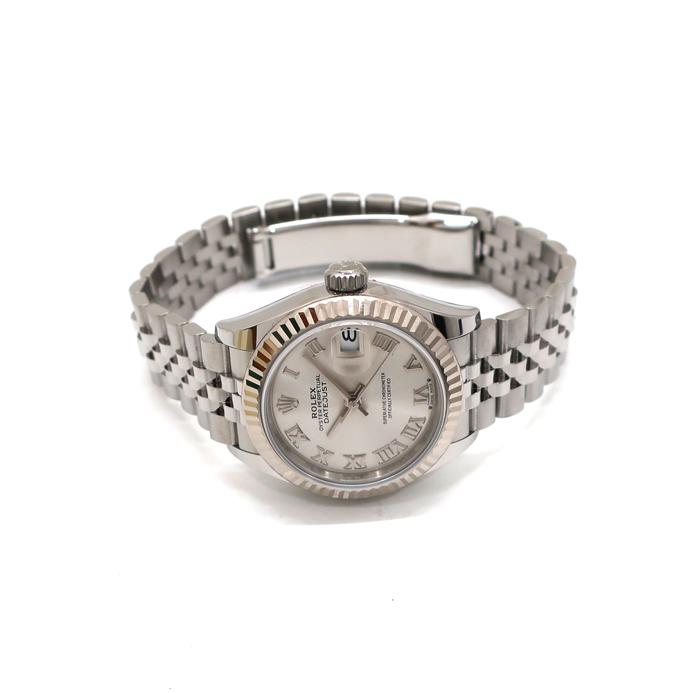 ロレックス デイトジャスト 28 279174 ランダム SS WG シルバー ローマ レディース