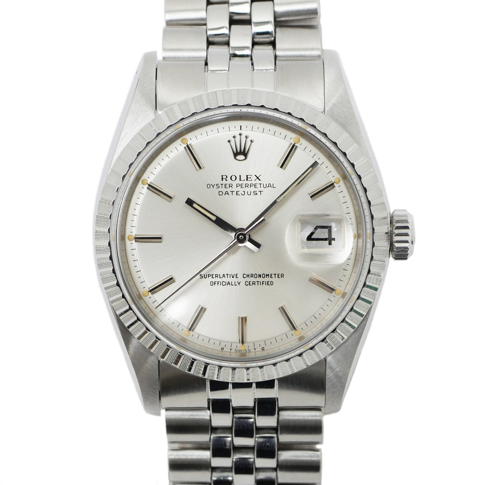 ロレックス デイトジャスト 1603 37番 シルバー文字盤