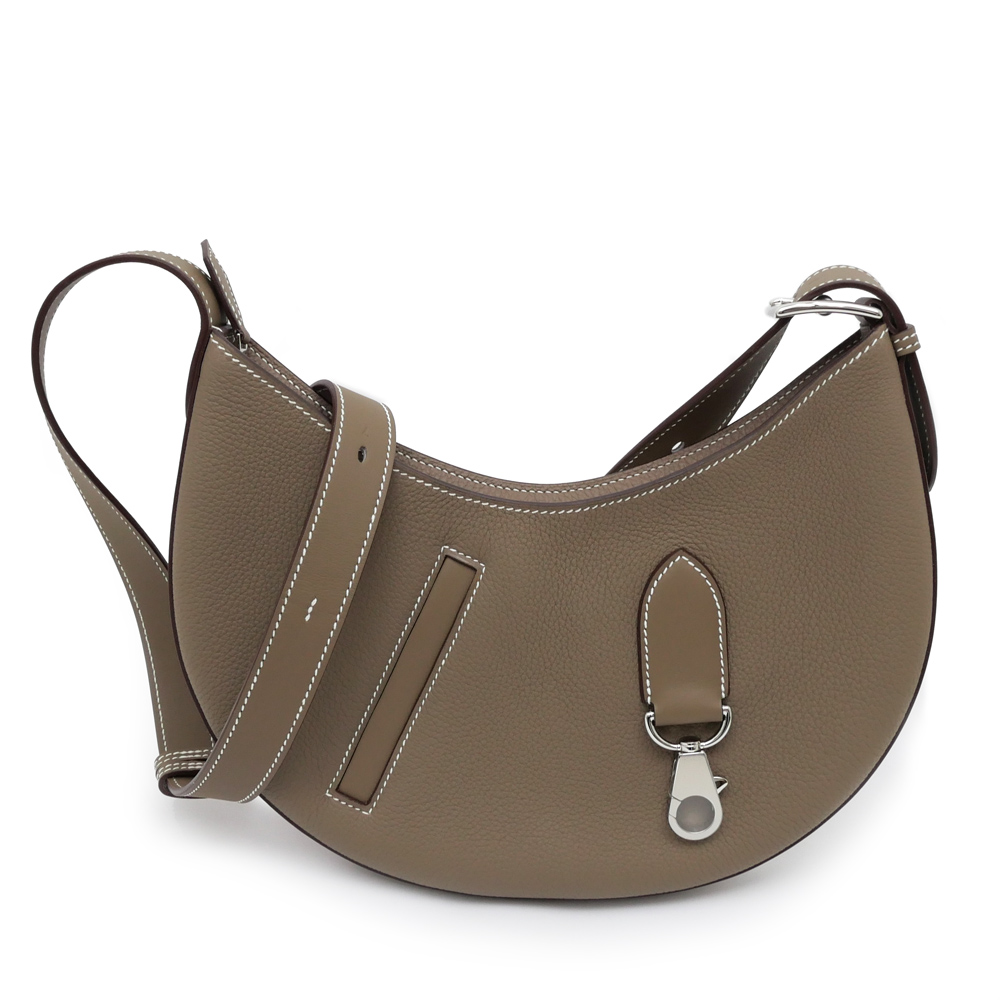 エルメス プティ アルソン エトゥープ シルバー金具 トゴ W刻印