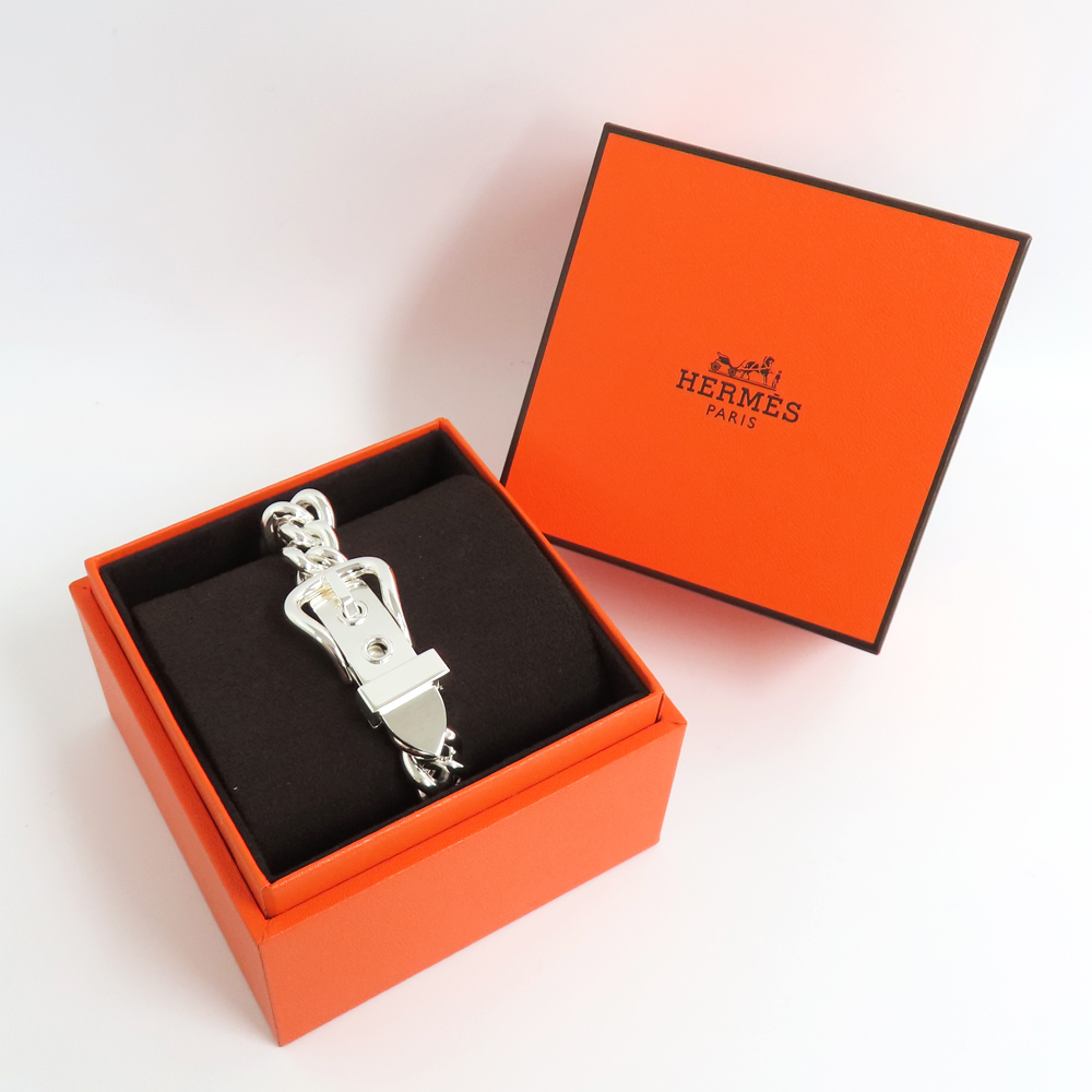 エルメス ブックルセリエ・アンフレクシブル ブレスレット バングル 17 2024年製 Ag925