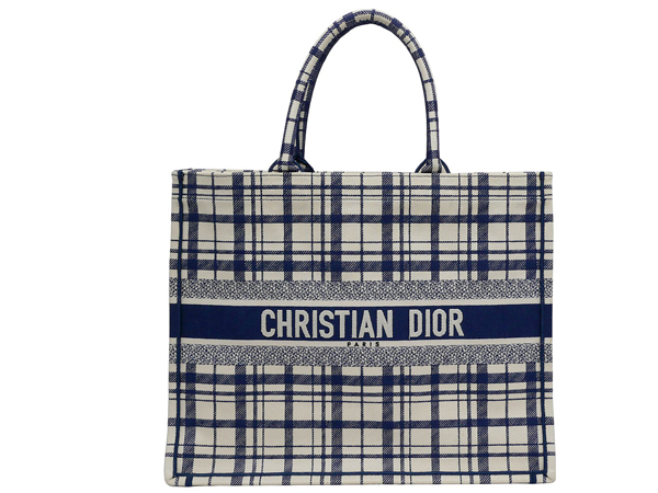 ディオール バッグ ブックトート ラージサイズ M1286ZRFZ_V928 アイボリー/ネイビー系
