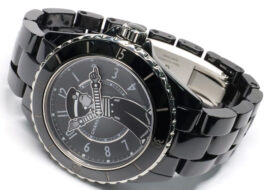 シャネル J12 マドモアゼル ラパウザ H7609 ブラックセラミック 自動巻 メンズ