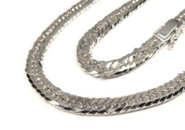 ネックレス 喜平 キヘイ 8面 トリプル K18WG 750 ホワイトゴールド 20.3g 40cm 造幣局刻印