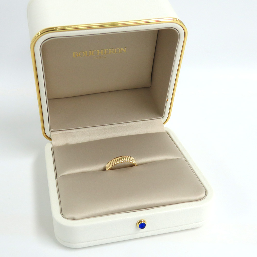 ブシュロン キャトル グログラン リング #57 16.5号 750YG イエローゴールド