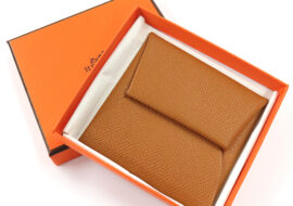 エルメス バスティア ゴールド エプソン コインケース  X刻