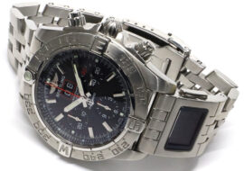 ブライトリング クロノマット ブラックバード A44360 ブラック SS クロノグラフ