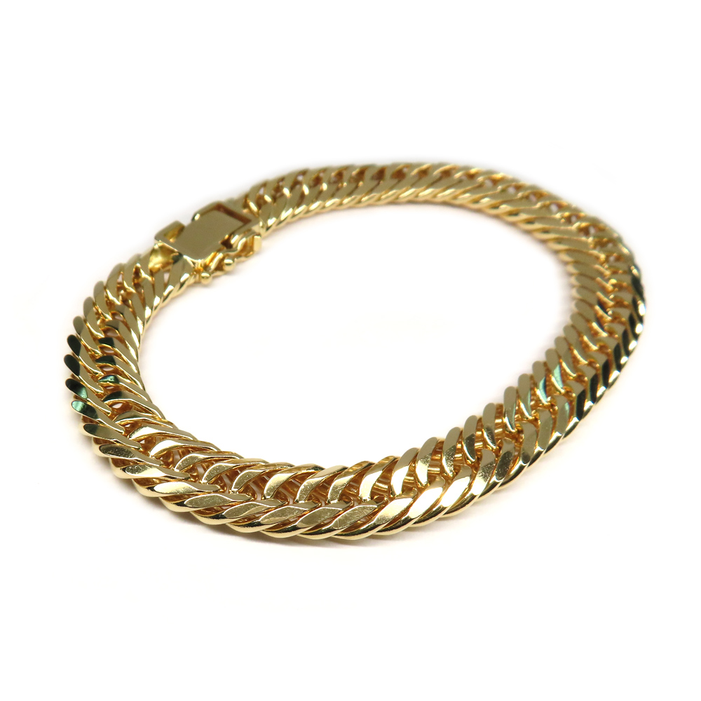 ブレスレット 喜平 キヘイ 8面 トリプル K18YG 750 イエローゴールド 30g 18.5cm 造幣局刻印