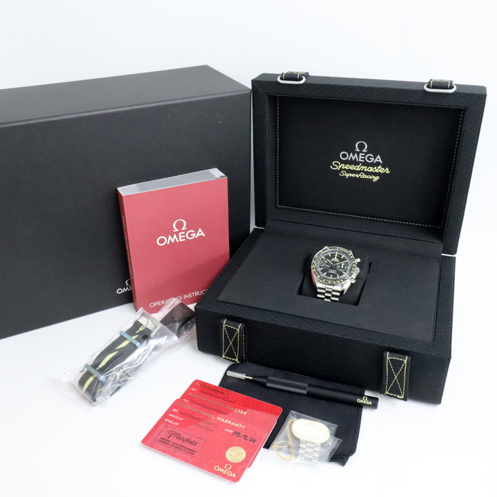 オメガ スピードマスタースーパーレーシング 329.30.44.51.01.003 ブラック SS 自動巻