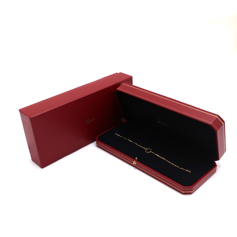 カルティエ ラブサークル ブレスレット チェーン K18 2Pダイヤ B6038300 レディース