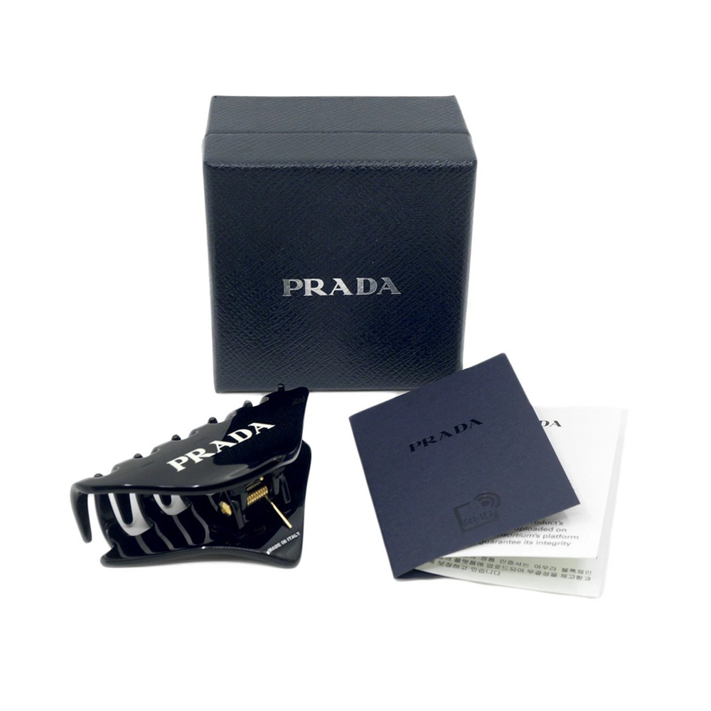 プラダ PRADA プレックス ヘアクリップ バレッタ トライアングル プラスチック 1IF109