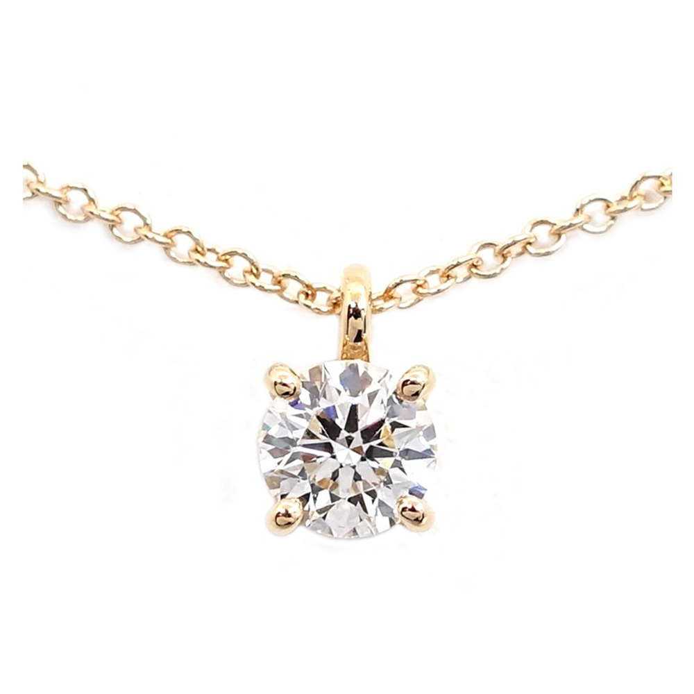 ティファニー TIFFANY ソリティア ネックレス ペンダント 750PG