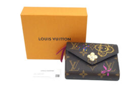 ルイヴィトン LOUIS VUITTON モノグラム ポルトフォイユ ヴィクトリーヌ 三つ折り財布 M15337