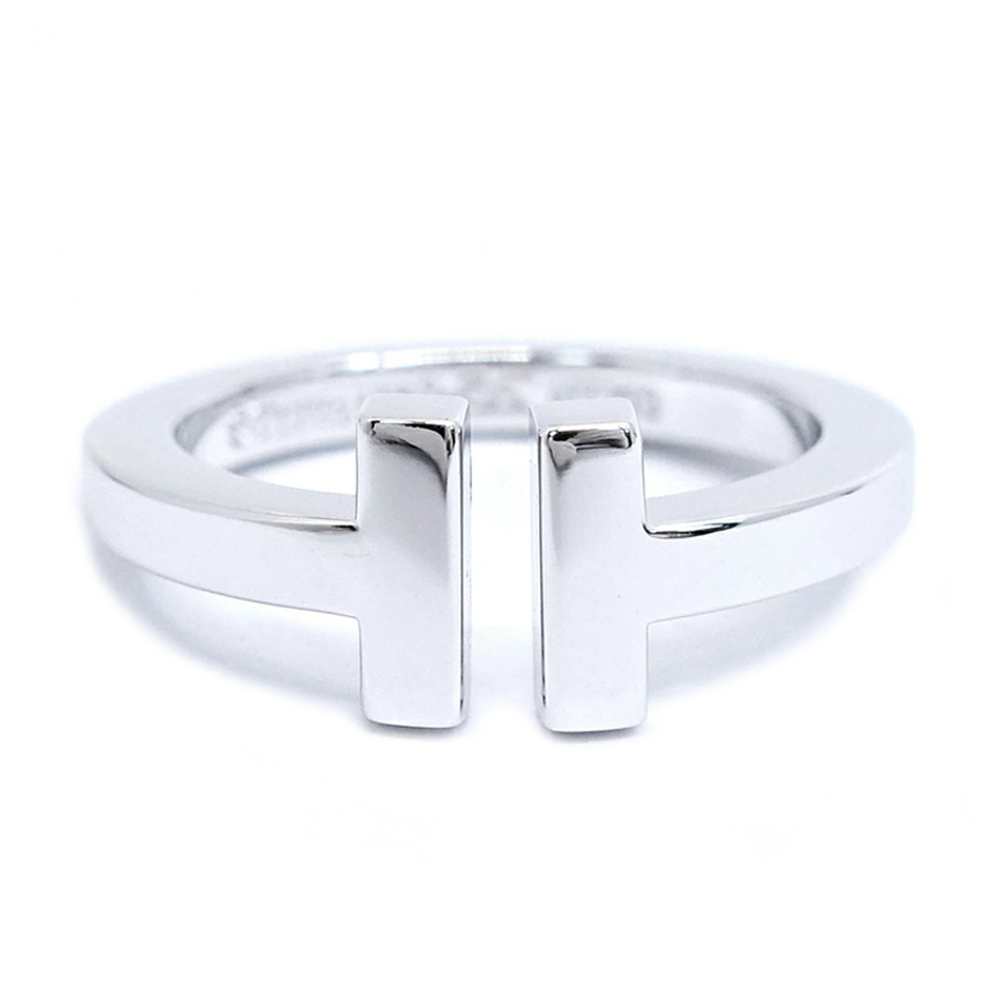 ティファニー TIFFANY Tスクエア リング ティファニーT 750WG K18WG