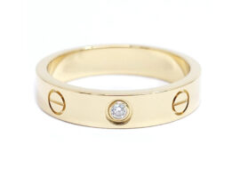 カルティエ CARTIER Love スモール モデル ミニ ラブ リング 1PD 750YG K18 B4056152