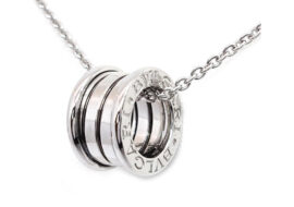 ブルガリ BVLGARI ビーゼロワン ネックレス 750WG K18WG