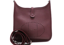 エルメス バッグ エブリン 3PM A刻 ルージュアッシュ トリヨンクレマンス シルバー金具 レディース ショルダー