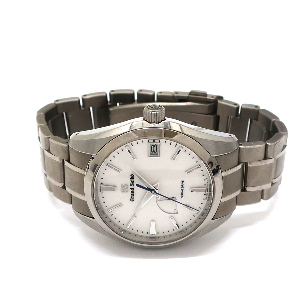 グランドセイコー ヘリテージコレクション SBGA211 チタン 雪白 スプリングドライブ メンズ 腕時計