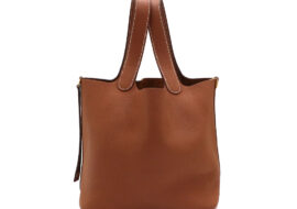 エルメス ピコタンロックMM ハンドバッグ ゴールド ゴールド金具 Z刻印 2021年頃製造 トリヨンクレマンス レディース