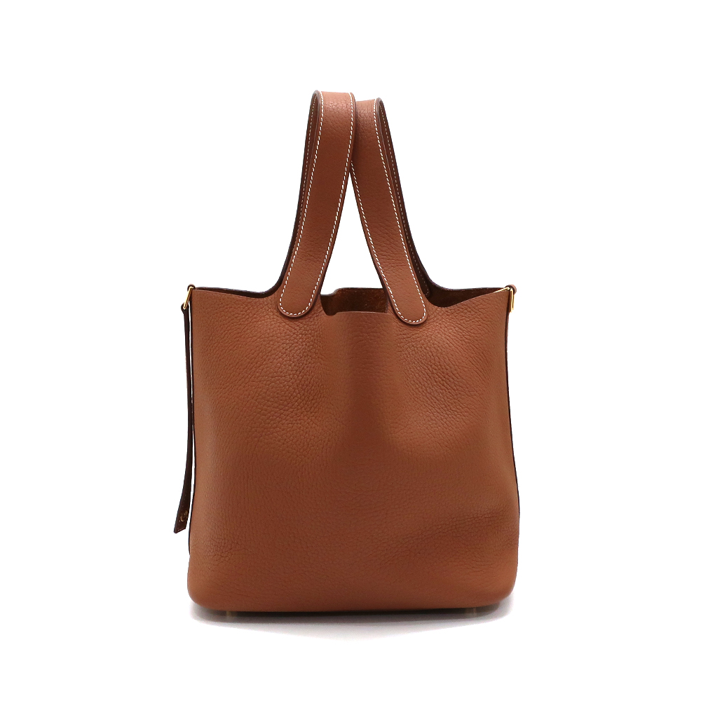 エルメス ピコタンロックMM ハンドバッグ ゴールド ゴールド金具 Z刻印 2021年頃製造 トリヨンクレマンス レディース