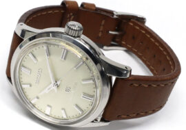 グランドセイコー 9S メカニカル SBGW001 アイボリー SS 革 手巻