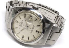 ロレックス デイトジャスト 1600 28番 SS シルバーモザイク 自動巻