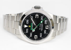 ロレックス エアキング 126900 ランダム ブラック SS 自動巻き メンズ 保証書付