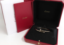 カルティエ ジュスト アン クル ブレスレット スモール ダイヤモンド SM 750PG K18 B6065817