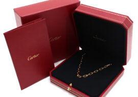 カルティエ サントス ドゥ カルティエ ネックレス B7224582 スモール K18 750 YG イエローゴールド